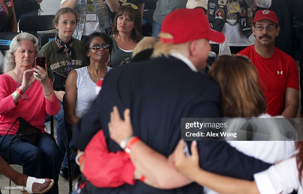 Donald Trump Attends Rolling Thunder Motorcycle Rally In Washington, D.C.