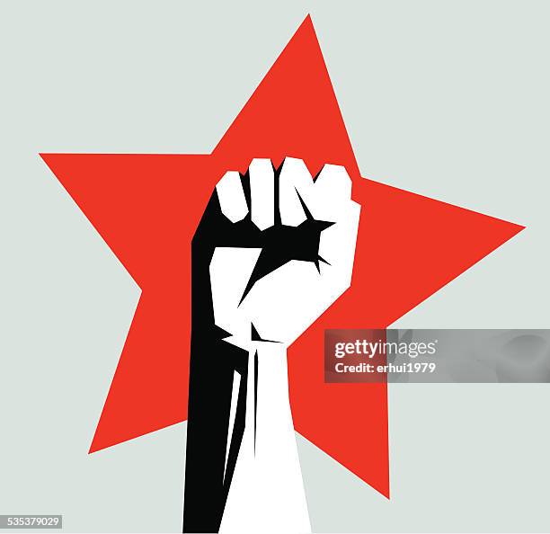 fist - communism stock illustrations