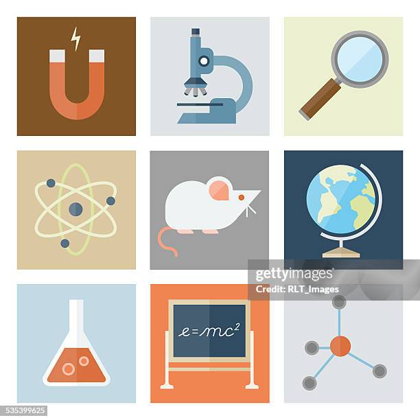 illustrations, cliparts, dessins animés et icônes de science icons, écran série - souris laboratoire