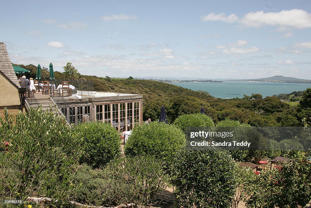 A View Looking Past The Mudbrick Cafe On Waiheke I