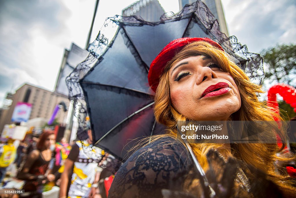 20th annual Gay Pride Parade in Sao Paulo