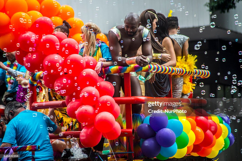 20th annual Gay Pride Parade in Sao Paulo