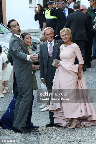 Charles Wellesley attends the wedding of Lady Charlotte Wellesley and Alejandro Santo Domingo at Illora on May 28, 2016 in Granada, Spain.