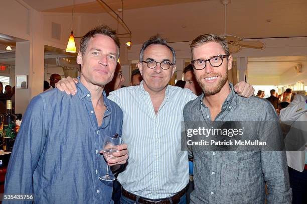 Dan McGonigle, Paul Whalen and James McAvey attend LGBT Network Bridgehampton Summer Kick-Off at Bridgehampton Tennis and Surf Club on May 28, 2016...