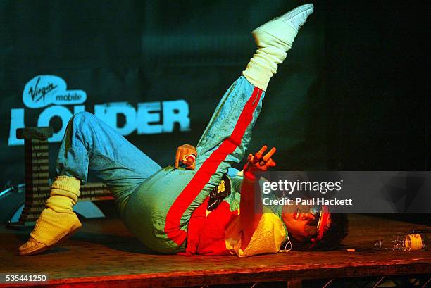 One of the contestants at the UK Air Guitar Championships, held at the Electric Ballroom in Camden Town, London. This competition is the longest...