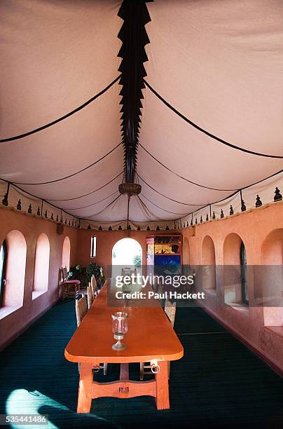 Princess Hetti von Bohlen und Halbach, the daughter-in-law of the German arms magnate at her house Bled Targui in Marrakesh. The scene of many a...