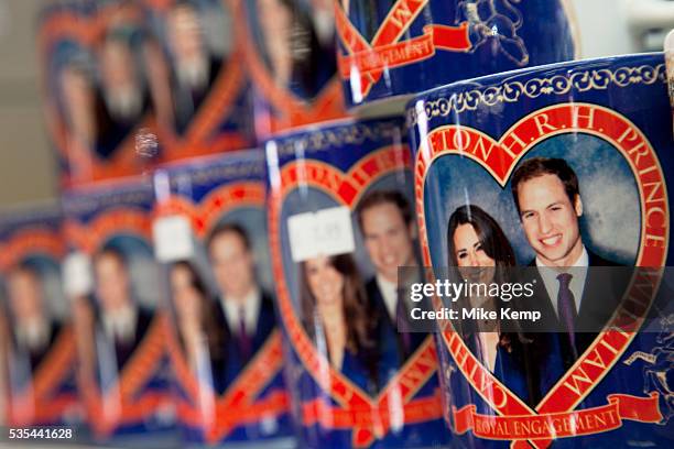 Souvenirs for the Royal Wedding of Prince William and Catherine Middleton. Also known as Kate Middleton, on marrying the heir to the throne on 29th...