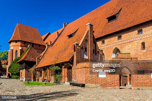 medieval malbork castle, poland - marienburg stock pictures, royalty-free photos & images