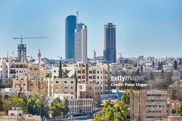 new skyscrapers in amman city - amman stock pictures, royalty-free photos & images