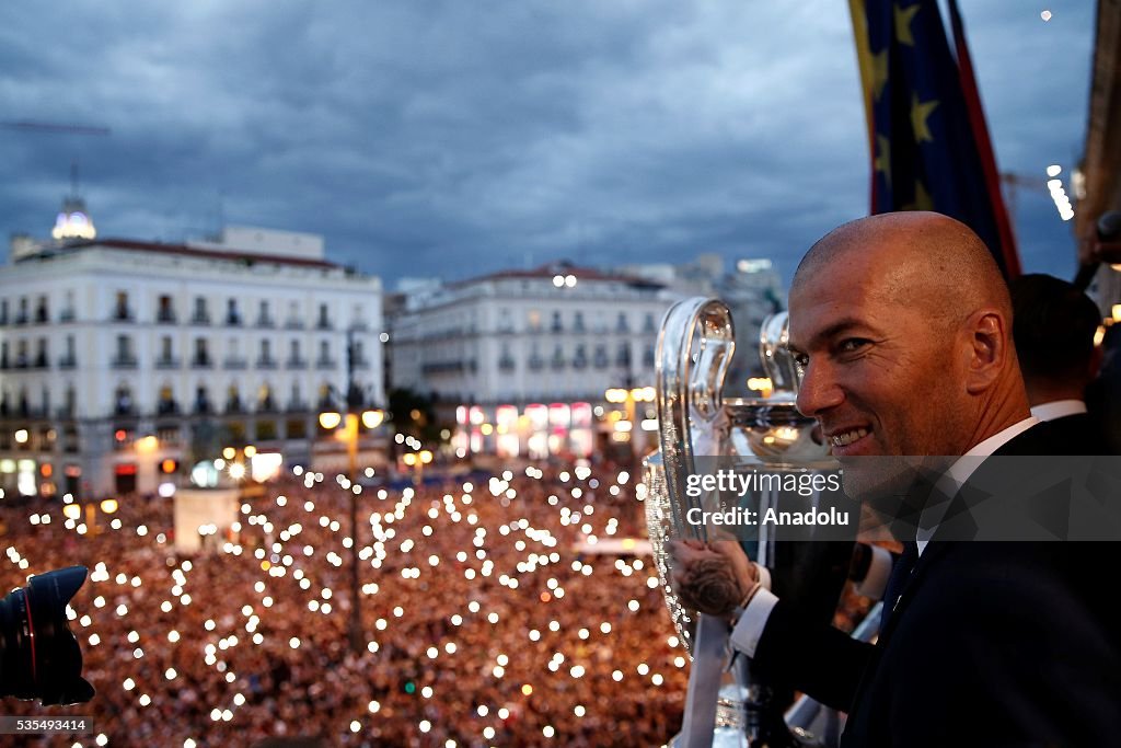 Real Madrid Celebrate UEFA Champions League Victory