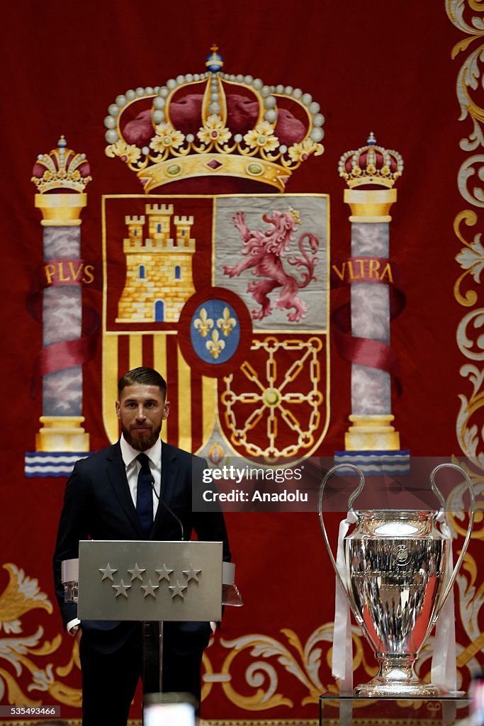 Real Madrid Celebrate UEFA Champions League Victory