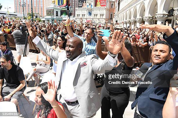 Councilman Ricki Barlow attends the ceremony presenting DJ Khaled a key to the Las Vegas strip and the launch of official snapchat channel at the...