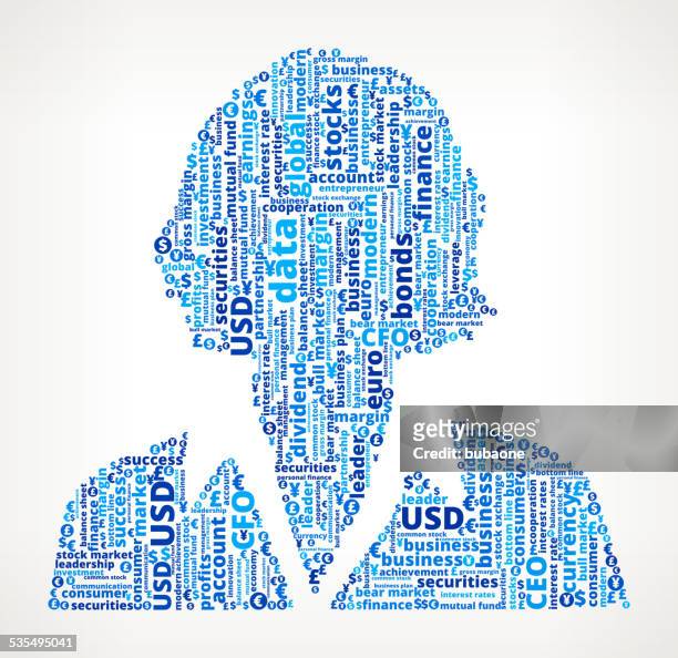 businesswoman on business and finance word cloud - teenager alter stock illustrations