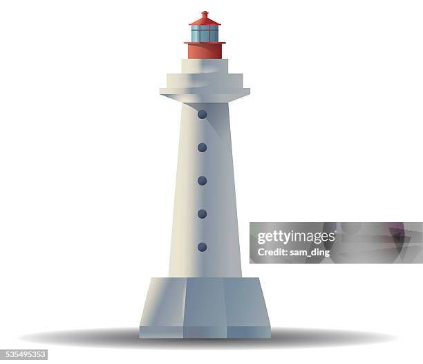 lighthouse - observation deck stock illustrations
