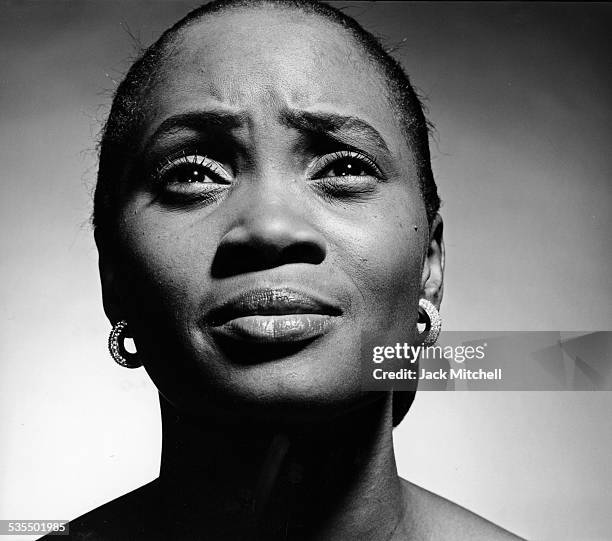 Operatic soprano Barbara Hendricks photographed in 1991.