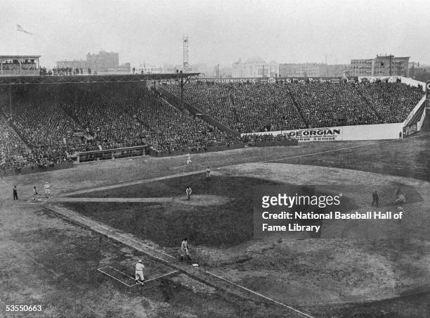 An general view of Fenway Park circa 1912 in Boston, Massachusetts.