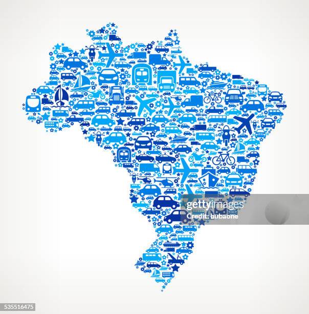 brazil on transportation royalty free vector art pattern - automatic gearshift stock illustrations