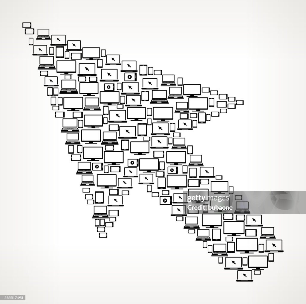 Computer Mouse Screen Computer Mouse Cursor Digital Screen Smartphone Royalty Free Vector Art ...