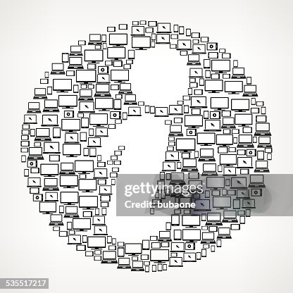 Info royalty free vector art Digital Screen Pattern Info royalty free vector art Digital Screen Pattern