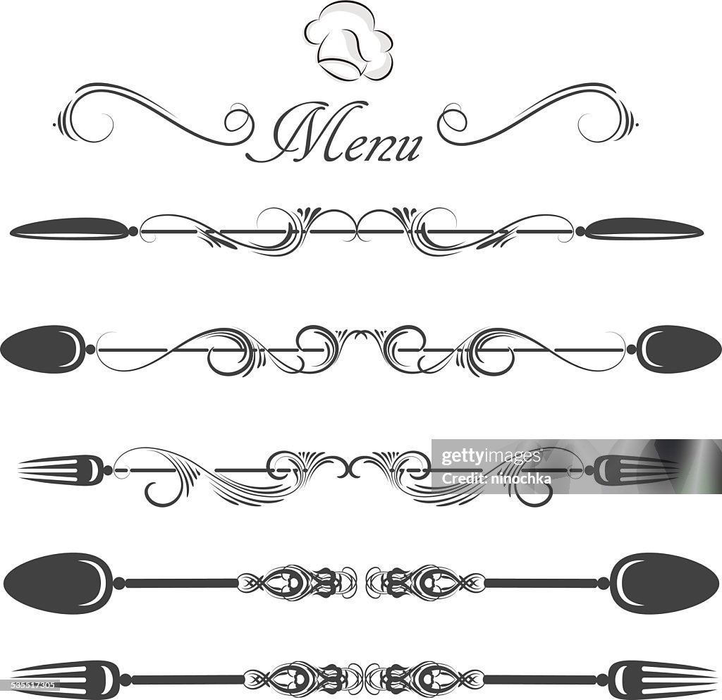 Menu Divide Line Menu Divider High-Res Vector Graphic - Getty Images