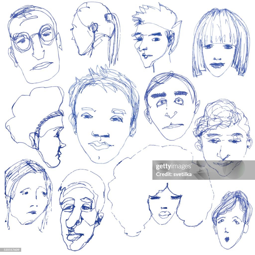 Doodle faces