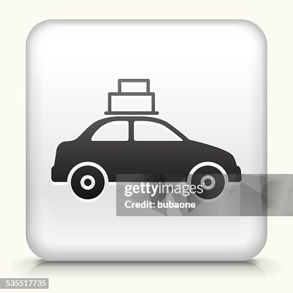 Square Button with Moving Car Square Button with Moving Car