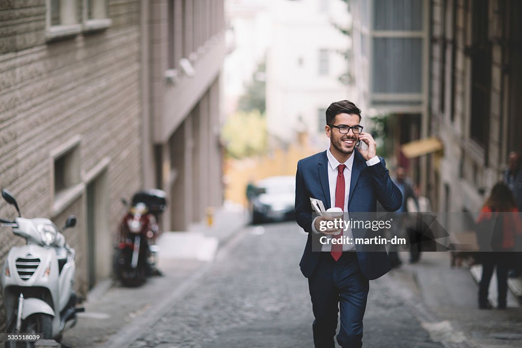 Businessman on the phone