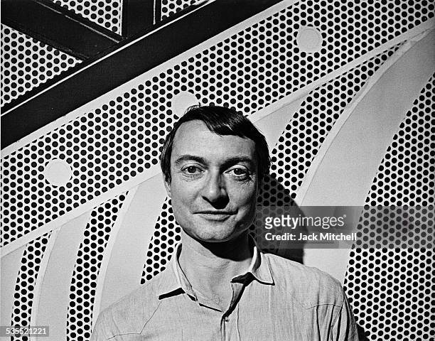 Artist Roy Lichtenstein photographed in 1968.