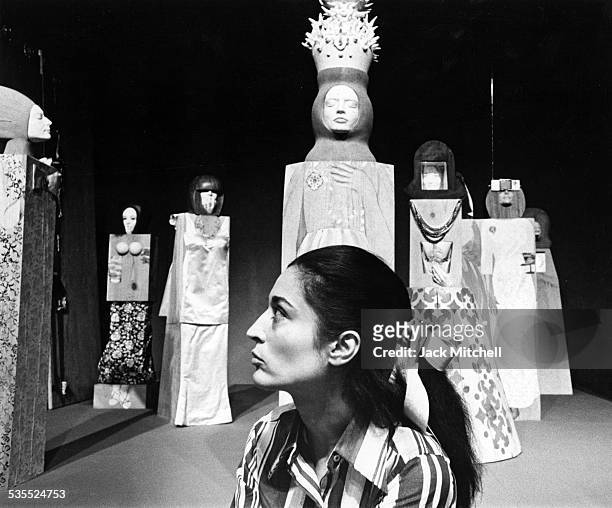 Artist Maria Sol Escobar, known as Marisol, photographed in 1968.