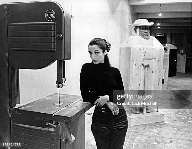 Artist Maria Sol Escobar, known as Marisol, photographed in 1968.