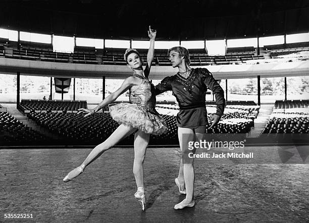 Dancers Melissa Hayden and Peter Martins, 1970.