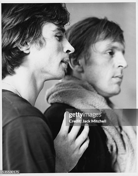 Rudolf Nureyev and Erik Bruhn photographed January 20, 1962.