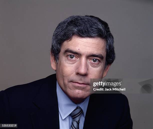 Evening News anchor Dan Rather photographed in 1981.