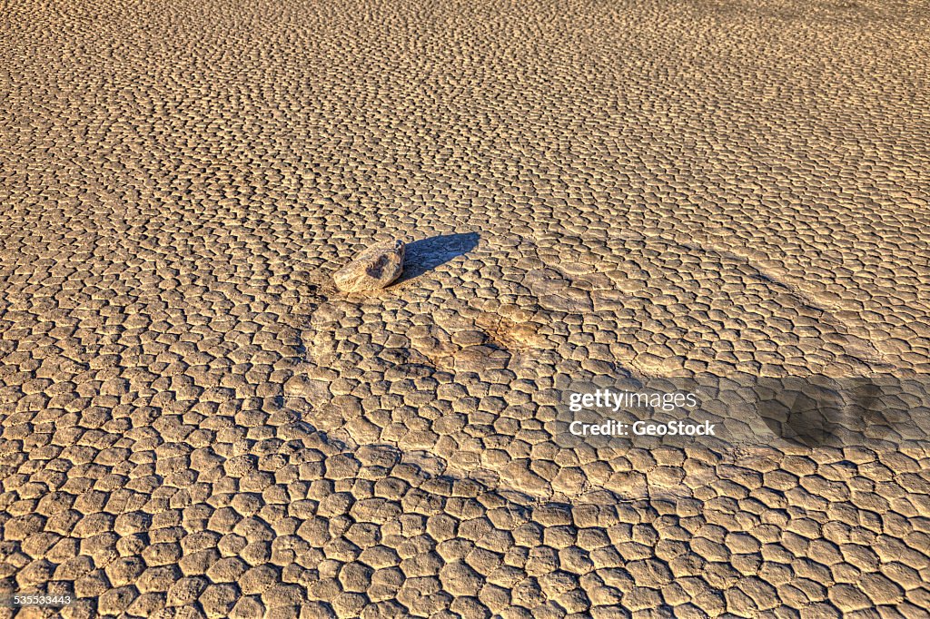 Racetrack Playa, famous for sailing stones