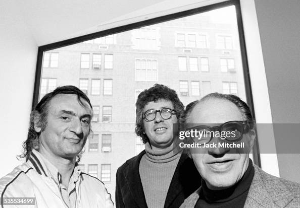 Ry Rivers Portrait of, from left, artist Larry Rivers , Paul Reif , and poet ...