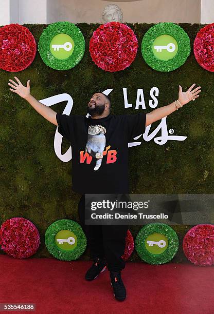 Khaled receives key to the Las Vegas strip and launches official snapchat channel at the Venetian Hotel and Casino on May 29, 2016 in Las Vegas,...