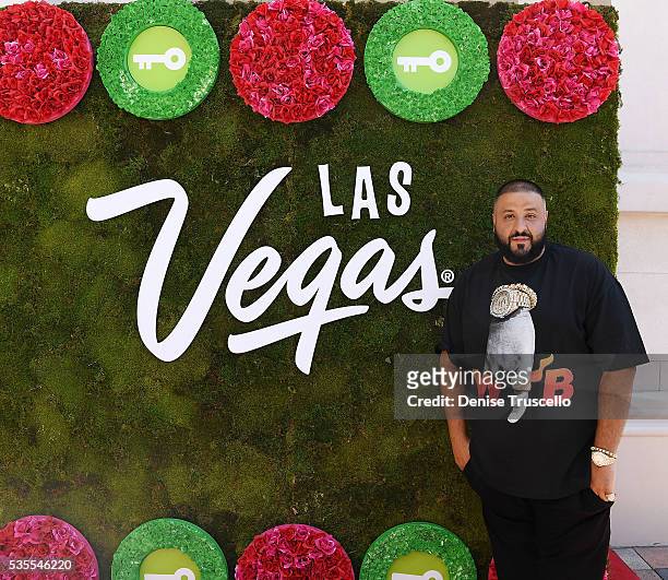Khaled receives key to the Las Vegas strip and launches official snapchat channel at the Venetian Hotel and Casino on May 29, 2016 in Las Vegas,...