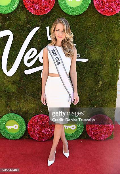 Olivia Jordan attends ceremony presenting DJ Khaled a key to the Las Vegas strip and the launch of official snapchat channel at the Venetian Hotel...