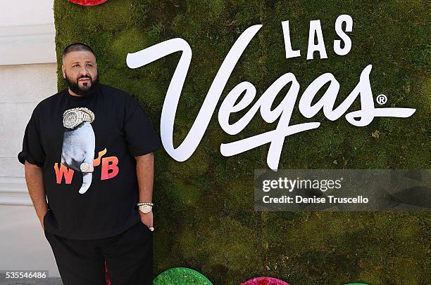 Khaled receives key to the Las Vegas strip and launches official snapchat channel at the Venetian Hotel and Casino on May 29, 2016 in Las Vegas,...