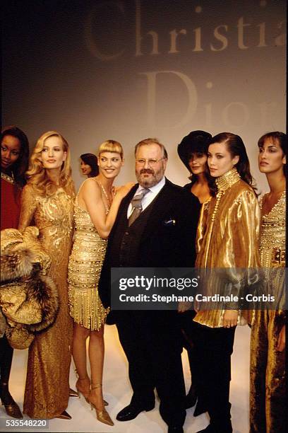 Karen Mulder, Linda Evangelista et Gianfranco Ferre.