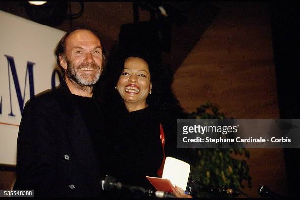 Diana Ross et son mari Arne Naess Jr.