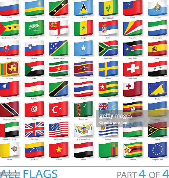 bildbanksillustrationer, clip art samt tecknat material och ikoner med all world flag labels - illustration - rysslands flagga