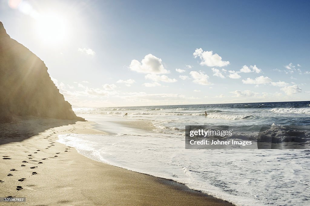 Sandy beach