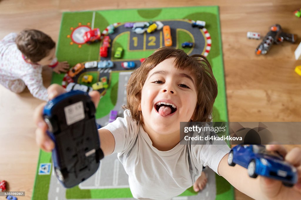 Boys in the playroom