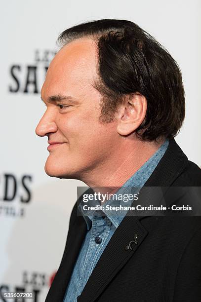 Director Quentin Tarantino attends the 'The Hateful Eight' Premiere at Le Grand Rex on December 11, 2015 in Paris, France.