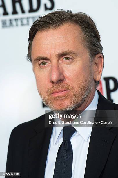 Actor Tim Roth attends the 'The Hateful Eight' Premiere at Le Grand Rex on December 11, 2015 in Paris, France.