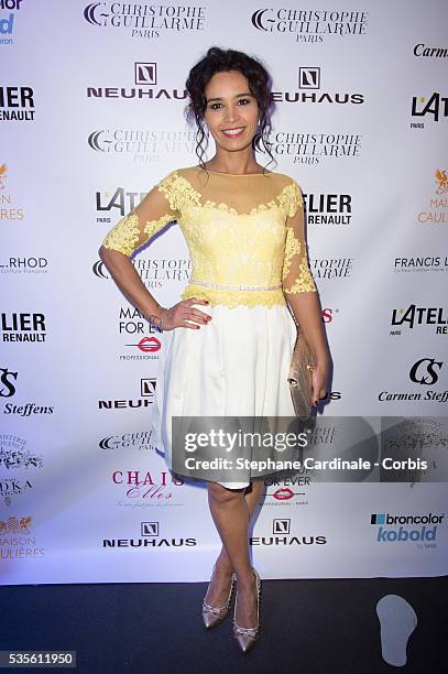 Aida Touihri attends the Christophe Guillarme show as part of the Paris Fashion Week Womenswear Fall/Winter 2016/2017 on March 2, 2016 in Paris,...