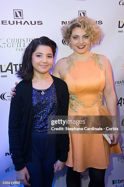 Sophie Guillemin and daughter Inaya attend the Christophe Guillarme show as part of the Paris Fashion Week Womenswear Fall/Winter 2016/2017 on March...