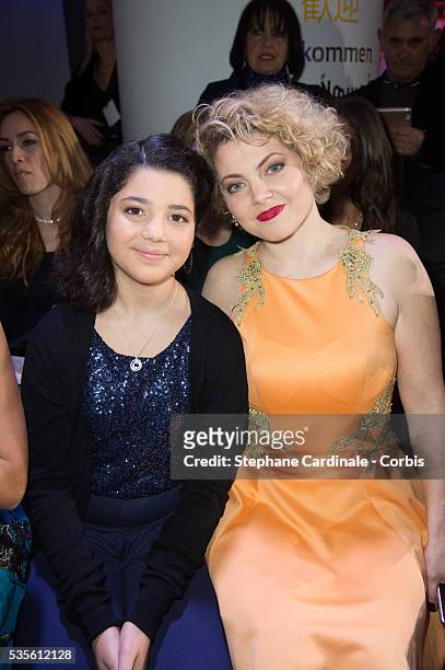 Sophie Guillemin and daughter Inaya attend the Christophe Guillarme show as part of the Paris Fashion Week Womenswear Fall/Winter 2016/2017 on March...