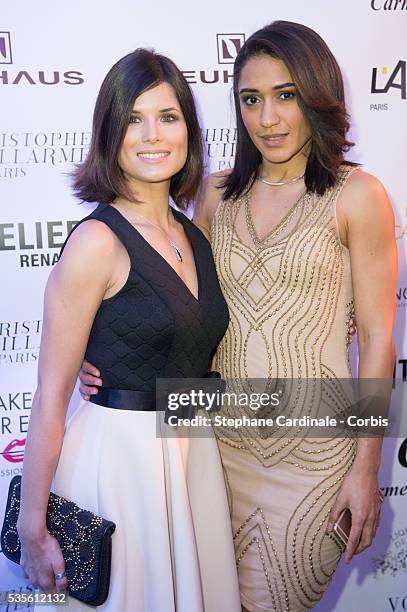 Flavie Pean and Josephine Jobert attend the Christophe Guillarme show as part of the Paris Fashion Week Womenswear Fall/Winter 2016/2017 on March 2,...